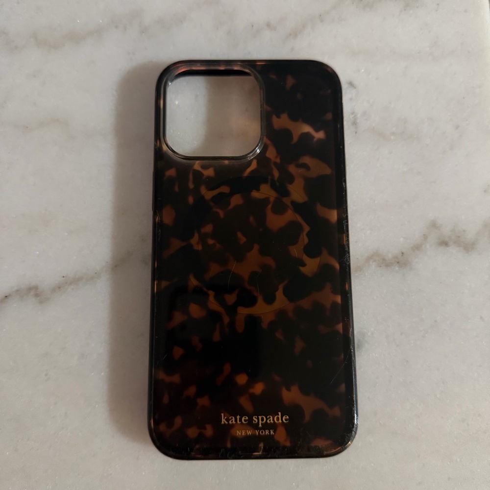 Kate Spade Tortoiseshell iPhone 15 pro max case